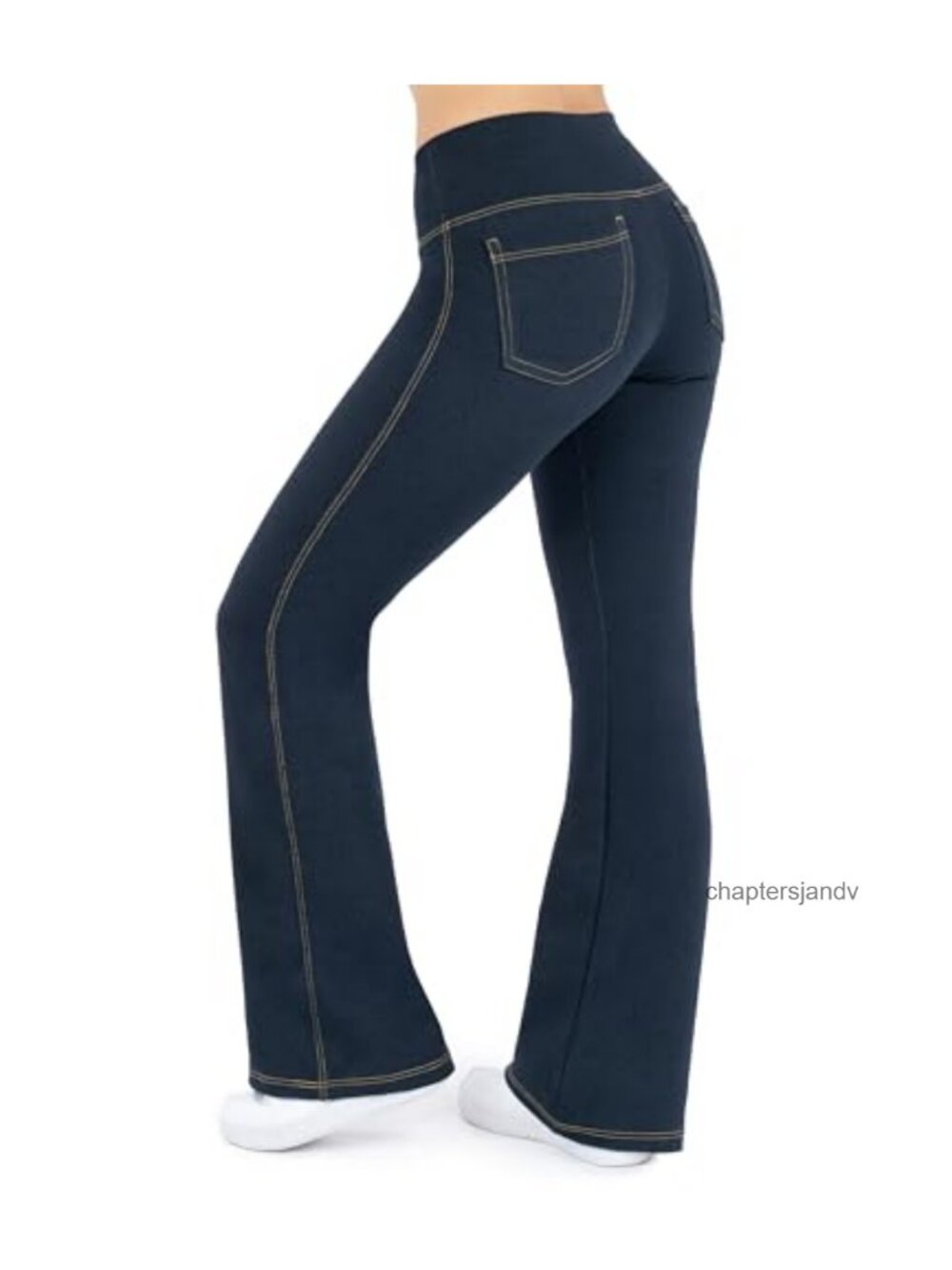 Crossover Bootcut Jeggings High Rise Pull On Tummy Control Yoga Pants